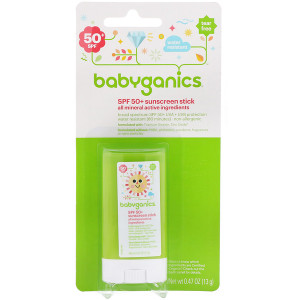 3 PACK of BabyGanics, Sunscreen Stick, SPF 50+, 0.47 oz (13 g)