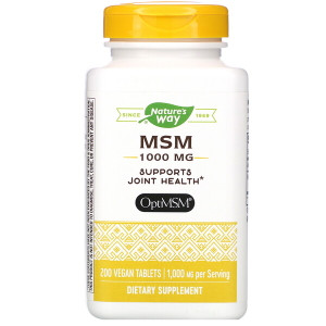 <img alt="Natures Way, MSM, Pure OptiMSM, 1000 mg, 200 Tablets" title="Natures Way, MSM, Pure OptiMSM, 1000 mg, 200 Tablets,033674151334"