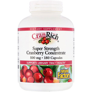 <img alt="Natural Factors, CranRich, Super Strength, Cranberry Concentrate, 500 mg, 180 Capsules" title="Natural Factors, CranRich, Super Strength, Cranberry Concentrate, 500 mg, 180 Capsules,068958045139"
