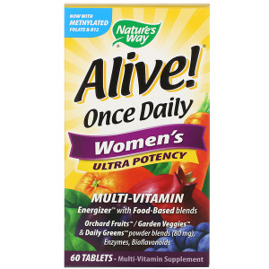 <img alt="Natures Way, Alive! Once Daily Womens Ultra Potency Multi-Vitamin, 60 Tablets" title="Natures Way, Alive! Once Daily Womens Ultra Potency Multi-Vitamin, 60 Tablets,033674156865"