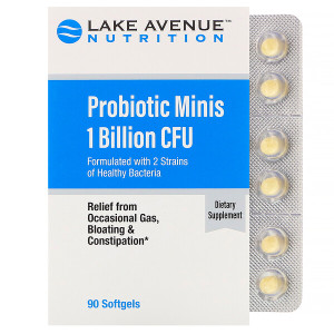 <img alt="Lake Avenue Nutrition, Probiotic Minis, 2 Strains of Healthy Bacteria, 1 Billion CFU, 90 Mini Softgels" title="Lake Avenue Nutrition, Probiotic Minis, 2 Strains of Healthy Bacteria, 1 Billion CFU, 90 Mini Softgels,898220014873"
