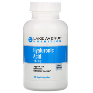 <img alt="Lake Avenue Nutrition, Hyaluronic Acid, 100 mg, 180 Veggie Capsules" title="Lake Avenue Nutrition, Hyaluronic Acid, 100 mg, 180 Veggie Capsules,898220016617"