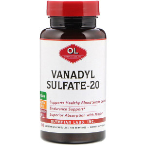 <img alt="Olympian Labs, Vanadyl Sulfate-20, 100 Vegetarian Capsules" title="Olympian Labs, Vanadyl Sulfate-20, 100 Vegetarian Capsules,710013000910"