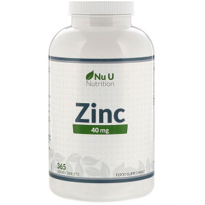 <img alt="Nu U Nutrition, Zinc, 40 mg, 365 Vegan Tablets" title="Nu U Nutrition, Zinc, 40 mg, 365 Vegan Tablets,810028760158"