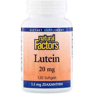 <img alt="Natural Factors, Lutein, 20 mg, 120 Softgels" title="Natural Factors, Lutein, 20 mg, 120 Softgels,068958010335"