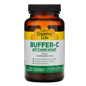 <img alt="Country Life, Buffer-C, pH Controlled, 500 mg, 120 Veggie Caps" title="Country Life, Buffer-C, pH Controlled, 500 mg, 120 Veggie Caps,015794070856"