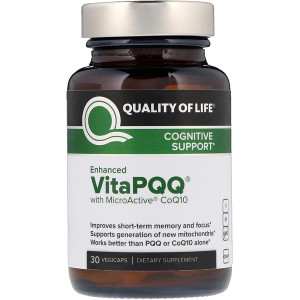 <img alt="Quality of Life Labs, VitaPQQ, Cognitive Support, 30 Vegicaps" title="Quality of Life Labs, VitaPQQ, Cognitive Support, 30 Vegicaps,812259003134"