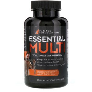 FURIOUS FORMULATIONS, Essential Multi Vital, One A Day Nutrition, 30 Capsules