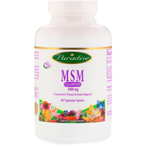 <img alt="Paradise Herbs, MSM, 1,000 mg, 180 Vegetarian Capsules" title="Paradise Herbs, MSM, 1,000 mg, 180 Vegetarian Capsules,601944777517"