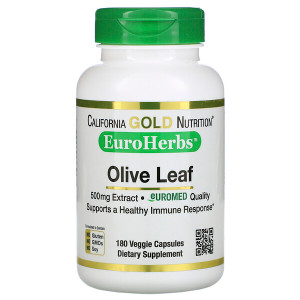<img alt="California Gold Nutrition, Olive Leaf Extract, EuroHerbs, European Quality, 500 mg, 180 Veggie Capsules" title="California Gold Nutrition, Olive Leaf Extract, EuroHerbs, European Quality, 500 mg, 180 Veggie Capsules,898220012824"
