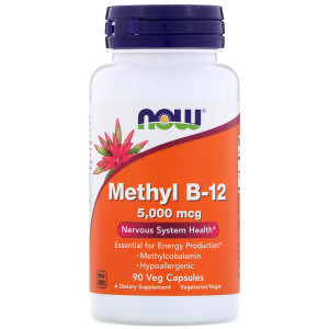 <img alt="Now Foods, Methyl B-12, 5,000 mcg, 90 Veg Capsules" title="Now Foods, Methyl B-12, 5,000 mcg, 90 Veg Capsules,733739005052"