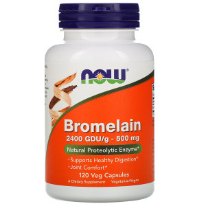<img alt="Now Foods, Bromelain, 500 mg, 120 Veg Capsules" title="Now Foods, Bromelain, 500 mg, 120 Veg Capsules,733739029478"