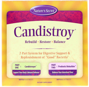<img alt="Natures Secret, Candistroy, 2 Part System, 2 Bottles, 60 Tablets Each" title="Natures Secret, Candistroy, 2 Part System, 2 Bottles, 60 Tablets Each,732391501124"