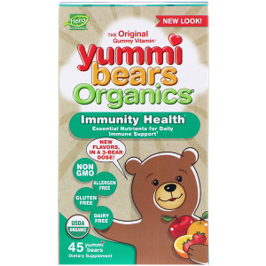 Hero Nutritional Products, Yummi Bears Organics, Immunity Health, 45 Yummi Bears