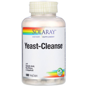 <img alt="Solaray, Yeast-Cleanse, 180 Vegetarian Capsules" title="Solaray, Yeast-Cleanse, 180 Vegetarian Capsules,076280081381"