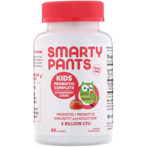 <img alt="SmartyPants, Kids Probiotic Complete, Strawberry Creme, 60 Gummies" title="SmartyPants, Kids Probiotic Complete, Strawberry Creme, 60 Gummies,817053020059"