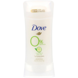 <img alt="Dove, Zero Aluminum Deodorant, Cucumber & Green Tea, 2.6 oz (74 g)" title="Dove, Zero Aluminum Deodorant, Cucumber & Green Tea, 2.6 oz (74 g),079400462213"