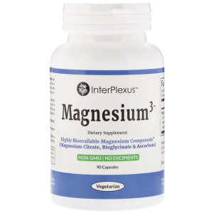 <img alt="InterPlexus , Magnesium3, 90 Capsules" title="InterPlexus , Magnesium3, 90 Capsules,766897258664"