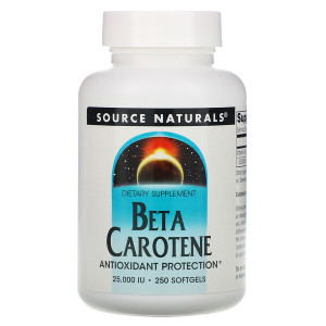 <img alt="Source Naturals, Beta Carotene, 25,000 IU, 250 Softgels" title="Source Naturals, Beta Carotene, 25,000 IU, 250 Softgels,021078004042"