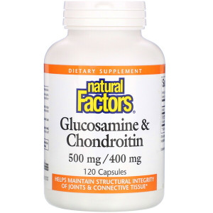 <img alt="Natural Factors, Glucosamine & Chondroitin, 500 mg/400 mg, 120 Capsules" title="Natural Factors, Glucosamine & Chondroitin, 500 mg/400 mg, 120 Capsules,068958026879"