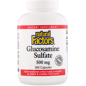 <img alt="Natural Factors, Glucosamine Sulfate, 500 mg, 360 Capsules" title="Natural Factors, Glucosamine Sulfate, 500 mg, 360 Capsules,068958265612"