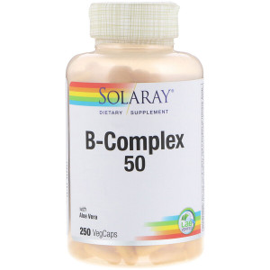 <img alt="Solaray, B-Complex 50, 250 VegCaps" title="Solaray, B-Complex 50, 250 VegCaps,076280042726"