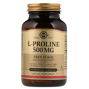 <img alt="Solgar, L-Proline, 500 mg, 100 Vegetable Capsules" title="Solgar, L-Proline, 500 mg, 100 Vegetable Capsules,033984022768"