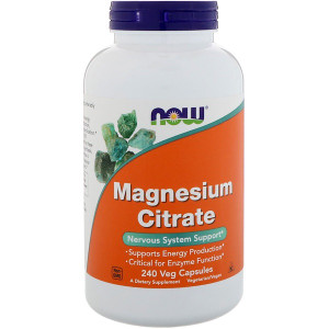 <img alt="Now Foods, Magnesium Citrate, 240 Veg Capsules" title="Now Foods, Magnesium Citrate, 240 Veg Capsules,733739012968"