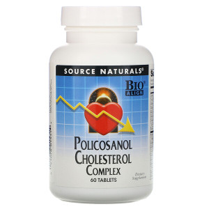 <img alt="Source Naturals, Policosanol Cholesterol Complex, 60 Tablets" title="Source Naturals, Policosanol Cholesterol Complex, 60 Tablets,021078015314"
