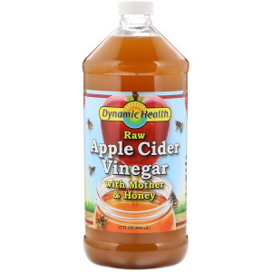 Dynamic Health  Laboratories, Raw Apple Cider Vinegar with Mother & Honey, 32 fl oz (946 ml)