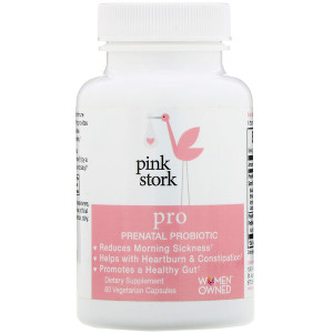 Pink Stork, Pro, Prenatal Probiotic, 60 Vegetarian Capsules