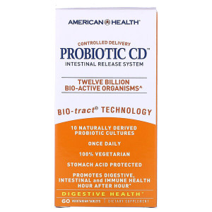<img alt="American Health, Probiotic CD, Intestinal Release System, 60 Veggie Tabs" title="American Health, Probiotic CD, Intestinal Release System, 60 Veggie Tabs,076630296076"