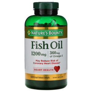 <img alt="Natures Bounty, Fish Oil, 1200 mg, 320 Rapid Release Softgels" title="Natures Bounty, Fish Oil, 1200 mg, 320 Rapid Release Softgels,074312276026"