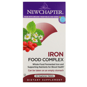 <img alt="New Chapter, Iron, Food Complex, 60 Tablets" title="New Chapter, Iron, Food Complex, 60 Tablets,727783006363"