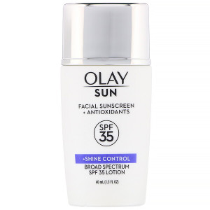 <img alt="Olay, Sun, Facial Sunscreen + Shine Control, SPF 35, 1.3 fl oz (40 ml)" title="Olay, Sun, Facial Sunscreen + Shine Control, SPF 35, 1.3 fl oz (40 ml),075609197406"