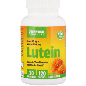<img alt="Jarrow Formulas, Lutein, 20 mg, 120 Softgels" title="Jarrow Formulas, Lutein, 20 mg, 120 Softgels,790011120353"