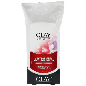 <img alt="Olay, Regenerist, Advanced Anti-Aging, Micro-Exfoliating Wet Cleansing Cloths, 30 Textured Wet Cloths" title="Olay, Regenerist, Advanced Anti-Aging, Micro-Exfoliating Wet Cleansing Cloths, 30 Textured Wet Cloths,075609604041"