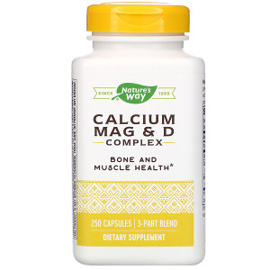 <img alt="Natures Way, Calcium Mag & D Complex, 250 Capsules" title="Natures Way, Calcium Mag & D Complex, 250 Capsules,033674414217"