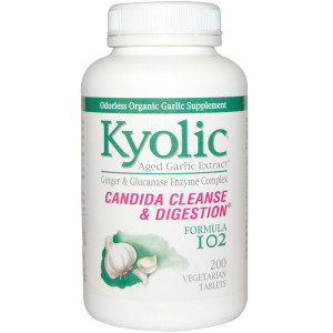 <img alt="Kyolic, Aged Garlic Extract, Candida Cleanse & Digestion, Formula 102, 200 Vegetarian Tabs" title="Kyolic, Aged Garlic Extract, Candida Cleanse & Digestion, Formula 102, 200 Vegetarian Tabs,023542102322"