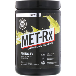 MET-Rx, Amino-Fx Intra Workout Enhancer, Lemon Lime, 10.56 oz (299.37 g)