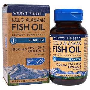 <img alt="Wileys Finest, Wild Alaskan Fish Oil, Peak EPA, 1250 mg, 30 Fish Softgels" title="Wileys Finest, Wild Alaskan Fish Oil, Peak EPA, 1250 mg, 30 Fish Softgels,857188004012"