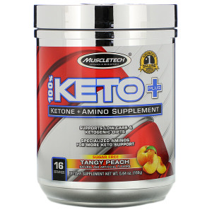 Muscletech, Keto Amino, Tangy Peach, 5.64 oz (160 g)