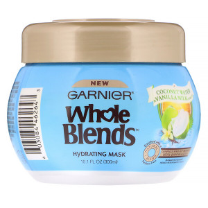 3 PACK of Garnier, Whole Blends, Hydrating Mask, Coconut Water & Vanilla Milk, 10.1 fl oz (300 ml)