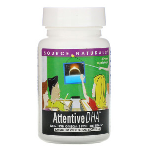 <img alt="Source Naturals, Attentive DHA, 100 mg, 60 Veggie Softgels" title="Source Naturals, Attentive DHA, 100 mg, 60 Veggie Softgels,021078012023"