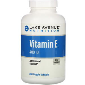 <img alt="Lake Avenue Nutrition, Vitamin E, 400 IU, 360 Veggie Softgels" title="Lake Avenue Nutrition, Vitamin E, 400 IU, 360 Veggie Softgels,898220015474"