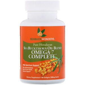<img alt="SeaBuckWonders, Omega-7 Complete, Sea Buckthorn Oil Blend, 500 mg, 60 Softgels" title="SeaBuckWonders, Omega-7 Complete, Sea Buckthorn Oil Blend, 500 mg, 60 Softgels,674756780112"