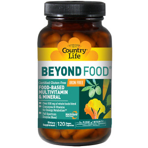 <img alt="Country Life, Beyond Food, Multivitamin & Mineral, Iron Free, 120 Vegan Caps" title="Country Life, Beyond Food, Multivitamin & Mineral, Iron Free, 120 Vegan Caps,015794081500"