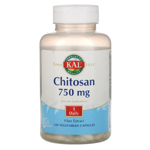 <img alt="KAL, Chitosan, 750 mg, 120 Vegetarian Capsules" title="KAL, Chitosan, 750 mg, 120 Vegetarian Capsules,021245804123"