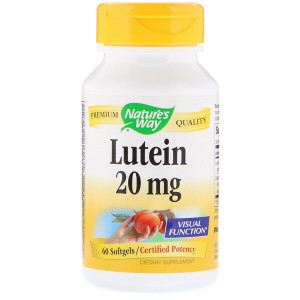 <img alt="Natures Way, Lutein, 20 mg, 60 Softgels" title="Natures Way, Lutein, 20 mg, 60 Softgels,033674154915"
