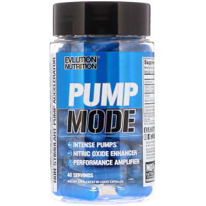EVLution Nutrition, Pump Mode, 80 Liquid Capsules